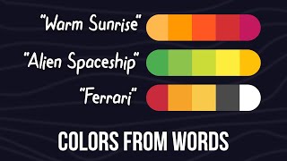 Turn Words into Color Palettes New AI Tool for Designers [upl. by Tebzil]