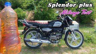 Splendor Plus Mileage Test 😱 BS6  80 kmpl Tamil splendor splendorplus [upl. by Dich]