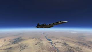 XPlane 11  SR71 Mach 3 at 80k feet [upl. by Tterb]