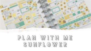 Plan with Me Happy Sherpa Paperie quotSunflowerquot  ChristinaPlans14 [upl. by Keeryt256]