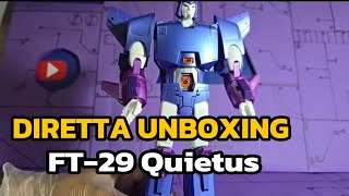 DIRETTA UNBOXING TRANSFORMERS Fans Toys FT29 Quietus  CyberOn [upl. by Ehcor499]