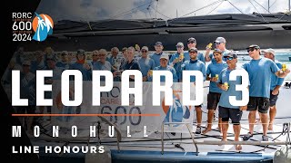 Leopard 3 Takes Monohull Line Honours  RORC Caribbean 600 [upl. by Halbert]