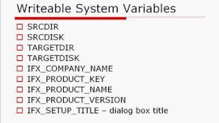 InstallScript  System Variables  InstallShield 2009 [upl. by Areek]