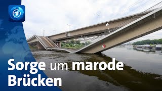 Nach Brückeneinsturz in Dresden Sorge um marode Brücken [upl. by Enella511]