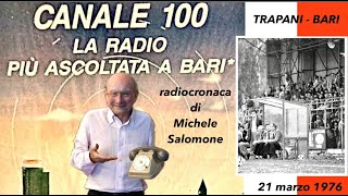 TrapaniBari 21 marzo 1976 radiocronaca di Michele Salomone [upl. by Lerrad407]