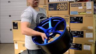 RAYS Wheels Gramlight 57C6 Velvet Marine Blue [upl. by Assili804]