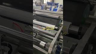 Coreless stretch film rewinding machine [upl. by Anaitsirk]