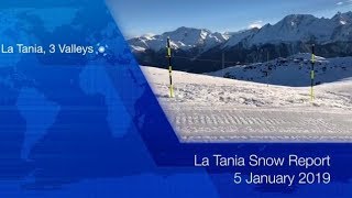 La Tania Snow Report lataniacouk 05 Jan 2018 [upl. by Lertsek]