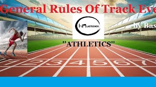 General rules of track event Athletics 🥇🎽 by Basudev l how to make a track l official in Athletics [upl. by Utimer]