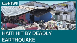 Haiti earthquake Hundreds dead after after 72magnitude quake  ITV News [upl. by Blaseio704]