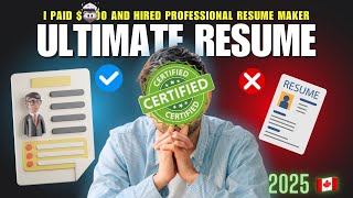 Get HIRED with THIS Professional Resume🇨🇦📑 [upl. by Filemon]