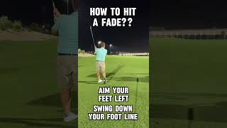 How to hit a fade golf golftips golfswing golfcoach golfer [upl. by Enayd119]