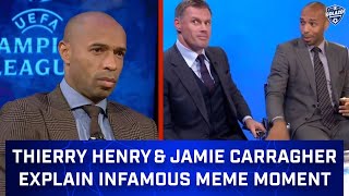 Thierry Henry and Jamie Carragher Explain The Infamous quotLegTouchingquot Incident on Live TV [upl. by Sedda]