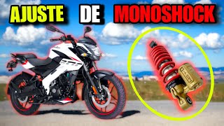 COMO AJUSTAR EL MONOSHOCK DE UNA MOTO NS 200 ✅⚒️🔨 [upl. by Adyeren71]