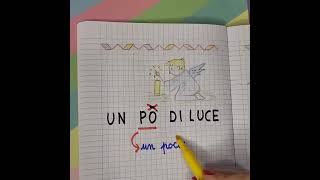 UN PO si scrive con lapostrofo maestra scuolaprimaria quaderni grammatica ortografia [upl. by Lentha]