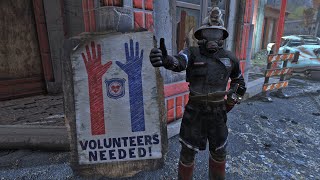 Fallout 76 Apparel Comparison  Fire Breather Uniform Fireman Helmet Responder Fireman Uniform [upl. by Noraed]