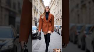 Beautiful oversized blazer coat amp velvet dress outfitideas fashion streetoutfit beauty style [upl. by Nilrak]