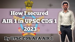 UPSC CDS AIR 1 Strategy How I Scored 165 How I Tackled GS  Strategy For Cds2024  cds2024 ssb [upl. by Bobbye]