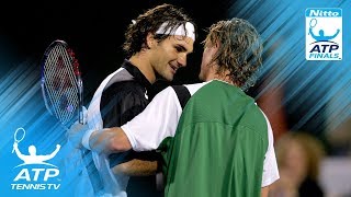 Federer v Hewitt ATP Finals 2004 Final Highlights [upl. by Fein]