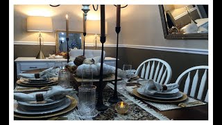 🦃Dining Room Reveal Make over  Thanksgiving Tablescape 2023🦃 [upl. by Nguyen]