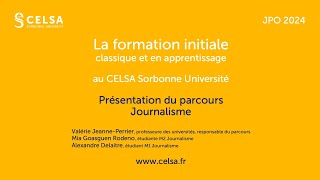 JPO CELSA 2024  Conférence Journalisme [upl. by Adelice]