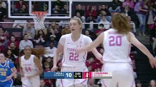 🔥 Cameron Brink DROPS 19pts 19reb 7blks In 4 Stanford Cardinals Win vs 7 UCLA Bruins [upl. by Illah]