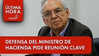 Defensa del ministro de Hacienda busca reunión con la Fiscalía  Caracol Radio [upl. by Aillicirp930]