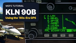 MSFS Using the KLN 90B GPS  Black Square Duke  Microsoft Flight Simulator [upl. by Bobina]