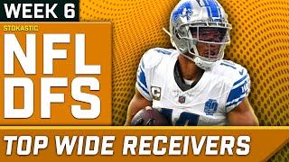 Top Wide Receivers for Week 6 NFL DFS Picks amp Strategy [upl. by Sosna]