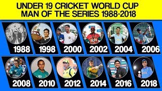 Under 19 Cricket World Cup Man Of The Series List From 1988 to 2018 [upl. by Sibby379]