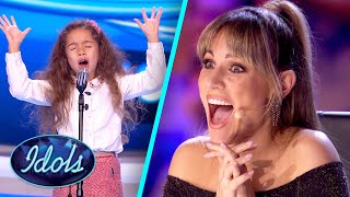 Amazing 8YearOld Singer Gets The Golden Ticket [upl. by Nido]