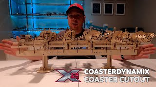 X2 Coaster Cutout from Six Flags Magic Mountain Assembly and Review [upl. by Kirtley]