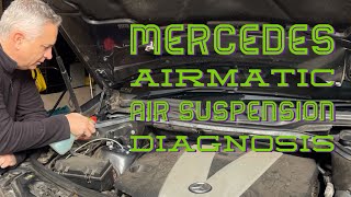 Diagnosing my Mercedes ML W164 AIRMATIC Air Suspension Problem  Air Spring Strut Valve Block [upl. by Hagen]