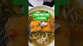 The best vegan restaurants in Lisbon Portugal Follow for more vegantravel [upl. by Ecirad641]