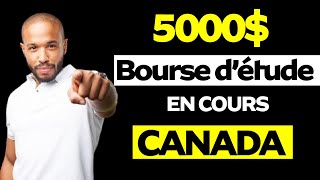 Bourse encours détude au canada pour tout étudiant  étranger canadien et résident permanent [upl. by Pyszka]