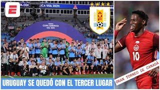 URUGUAY sufriendo DERROTÓ A CANADÁ en penales y es tercero en la Copa América 2024  Exclusivos [upl. by Inaffets]