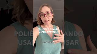 Tecido de poliéster quando usar e quando não usar costura tecidos moda [upl. by Jacinta]