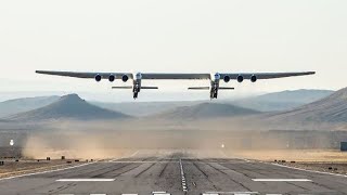 Stratolaunch Testflug des größten Flugzeugs der Welt  DER SPIEGEL [upl. by Hako]