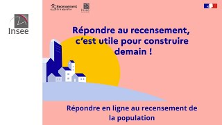 Répondre en ligne au recensement de la population [upl. by Richer364]