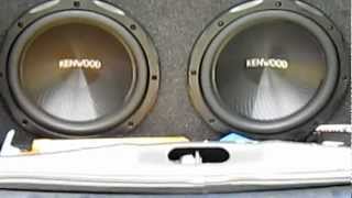 2 12 kenwood subwoofers small flexing [upl. by Jonie869]