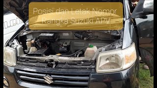 Posisi dan Letak Nomor Rangka Suzuki APV [upl. by Alli]