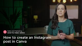 How to create an Instagram post in Canva [upl. by Aninnaig]