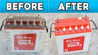 Easy Way to Repair 12v Lead Acid Battery Step by Step  Revive a old 12v Inverter Battery in Hindi [upl. by Rennug]