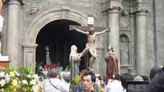 Holy Monday Procession 2014 San Agustin Church Intramuros Manila [upl. by Oloapnaig]