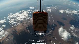 Samsonites Lightest Suitcase Completes Groundbreaking Journey to the Edge of Space [upl. by Kcirrez977]