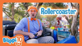 BLIPPI’S TOP TEN AMUSEMENT PARKS  Blippi  Educational Songs For Kids Inclusive Explorers [upl. by Leontine]