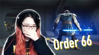 React to JEDI FALLEN ORDER Order 66 Scene livestream [upl. by Zetniuq718]