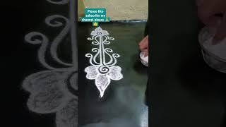 Simple beautiful kolam design daily muggulu side designs song kannada telugu grahanam kannadal [upl. by Tiffie]