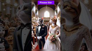 Cat Wedding cat music cute love catlover catpawty catvideos catsy funny caty [upl. by Yelad]