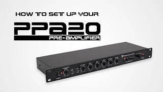 How to Set Up Your PPA20 Professional 1U Rack Mount PreAmplifier with Crossover and EQ FULL DEMO [upl. by Proudman]